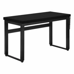 Top 10 🎉 Monarch Specialties 48"W Adj Height Computer Desk In Black And Black Metal 🌟