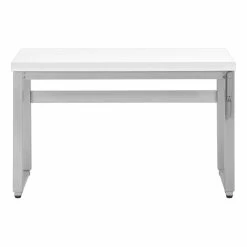 Cheap 🧨 Monarch Specialties 48"W Adj Height Computer Desk 48"L In White And Silver Metal 😍 -Cheap Executive Store 2470084 4 L