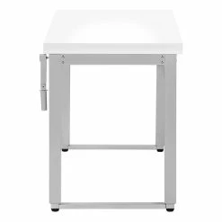 Cheap 🧨 Monarch Specialties 48"W Adj Height Computer Desk 48"L In White And Silver Metal 😍 -Cheap Executive Store 2470084 5 L