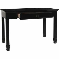 Flash Sale 🔥 New Classic Furniture Tamarack Solid Wood 1-Drawer Desk In Black 🎉 -Cheap Executive Store 2470547 4 L