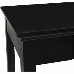 Flash Sale 🔥 New Classic Furniture Tamarack Solid Wood 1-Drawer Desk In Black 🎉 -Cheap Executive Store 2470547 6 L