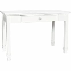 Budget 🥰 New Classic Furniture Tamarack Soild Wood 1-Drawer Desk In White ⭐
