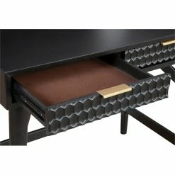 Hot Sale 🥰 Origins By Alpine Black Pearl Mini Wood Desk In Black 🌟 -Cheap Executive Store 2470750 3 L