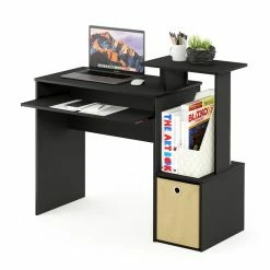 Wholesale 🔔 Furinno Econ Wood Multipurpose Computer Writing Desk W/Bin In Black/Brown ❤️ 7 Wholesale 🔔 Furinno Econ Wood Multipurpose Computer Writing Desk W/Bin In Black/Brown ❤️ -Cheap Executive Store 2477603 2 L
