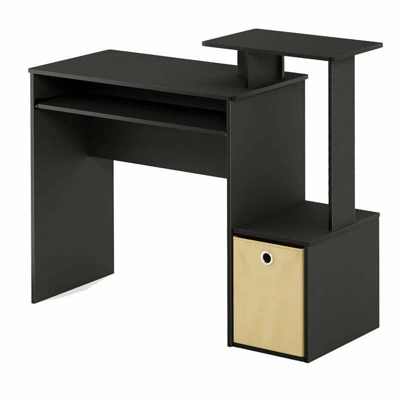 Wholesale 🔔 Furinno Econ Wood Multipurpose Computer Writing Desk W/Bin In Black/Brown ❤️ 1 Wholesale 🔔 Furinno Econ Wood Multipurpose Computer Writing Desk W/Bin In Black/Brown ❤️