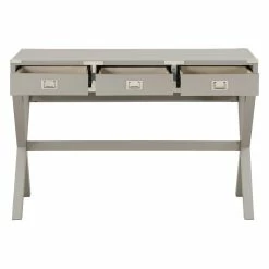 New 🎁 OSP Home Furnishings Wellington 46" Engineered Wood Desk With Power In Gray Finish 🥰 -Cheap Executive Store 2494685 3 L