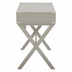 New 🎁 OSP Home Furnishings Wellington 46" Engineered Wood Desk With Power In Gray Finish 🥰 -Cheap Executive Store 2494685 4 L