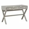 New 🎁 OSP Home Furnishings Wellington 46" Engineered Wood Desk With Power In Gray Finish 🥰
