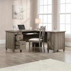 Hot Sale 👏 UrbanPro Contemporary Wood L-Shape Computer Desk In Emery Oak 🥰 -Cheap Executive Store 2499510 3 L