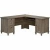 Hot Sale 👏 UrbanPro Contemporary Wood L-Shape Computer Desk In Emery Oak 🥰