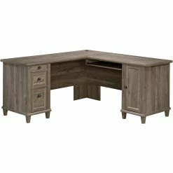 Hot Sale 👏 UrbanPro Contemporary Wood L-Shape Computer Desk In Emery Oak 🥰