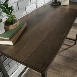 Hot Sale 🌟 UrbanPro Mid-Century Wood And Metal L-Shape Desk In Smoked Oak 🌟 -Cheap Executive Store 2499512 9 L