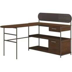 Coupon ⭐ UrbanPro Traditional L Shaped Computer Desk In Umber Wood ✔️
