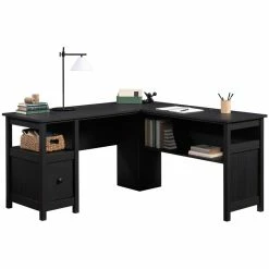 Top 10 🔥 UrbanPro Traditional L Shaped Computer Desk In Raven Oak 🥰 -Cheap Executive Store 2499561 11 L