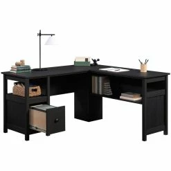 Top 10 🔥 UrbanPro Traditional L Shaped Computer Desk In Raven Oak 🥰 -Cheap Executive Store 2499561 12 L