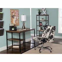 Best Pirce 💯 UrbanPro Industrial Home Office Wood Desk In Brown 🎁 -Cheap Executive Store 2517507 3 L