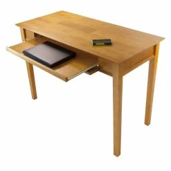 Flash Sale 🔥 Winsome Metro Studio Solid Wood Computer Desk In Honey Pine ✔️ -Cheap Executive Store 25364 13 L