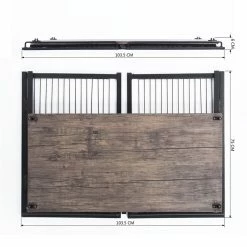 Wholesale 😍 FurnitureR Homycasa Brown Computer Desk Modern Writing Desk With Metal Structure ✔️ -Cheap Executive Store 2628373 4 L