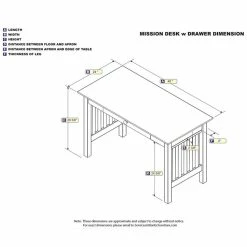 Discount π AFI Mission Writing Desk In Walnut βοΈ 7 Discount π AFI Mission Writing Desk In Walnut βοΈ -Cheap Executive Store 368611 3 L