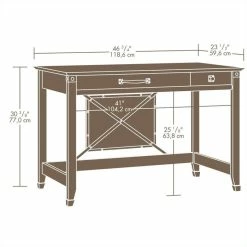 Flash Sale 🔔 Sauder Carson Forge Writing Desk In Washington Cherry ✔️ -Cheap Executive Store 437622 4 L