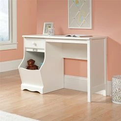 Brand new 🤩 Sauder Pogo Desk In Soft White Finish ✔️ -Cheap Executive Store 437742 3 L