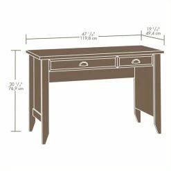 Flash Sale 👏 Sauder Shoal Creek Modern Wood Computer Desk In Jamocha Wood 😉 -Cheap Executive Store 437751 3 L