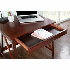 Best reviews of 💯 Linon Titian Wood One Drawer Laptop Desk In Tobacco Brown ⭐ -Cheap Executive Store 438812 13 L