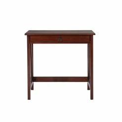 Best reviews of 💯 Linon Titian Wood One Drawer Laptop Desk In Tobacco Brown ⭐ -Cheap Executive Store 438812 20 L