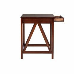 Best reviews of 💯 Linon Titian Wood One Drawer Laptop Desk In Tobacco Brown ⭐ -Cheap Executive Store 438812 22 L