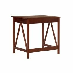 Best reviews of 💯 Linon Titian Wood One Drawer Laptop Desk In Tobacco Brown ⭐ -Cheap Executive Store 438812 23 L