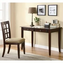 Coupon ✨ Coaster 2-Piece Wood Computer Desk With Upholstered Seat Chair In Brown ✨