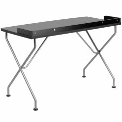Brand new 🛒 Flash Furniture Computer Desk With Back Border In Black 🥰