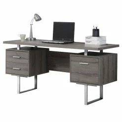 Wholesale 🔔 Monarch 60" Hollow Core Computer Desk In Dark Taupe 😀