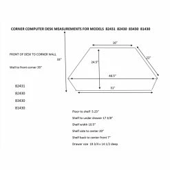 Deals ✨ Leick Furniture Corner Computer Desk In Oak 💯 -Cheap Executive Store 504425 3 L
