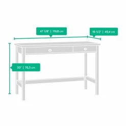 Brand new ✔️ Sauder County Line Writing Desk In Salt Oak 😍 -Cheap Executive Store 528903 15 L
