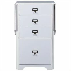 Brand new ✔️ Southern Enterprises SEI Furniture Paige White Fold-Out Organizer And Craft Desk 😀 -Cheap Executive Store 529327 3 L