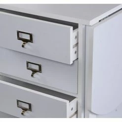 Brand new ✔️ Southern Enterprises SEI Furniture Paige White Fold-Out Organizer And Craft Desk 😀 -Cheap Executive Store 529327 8 L