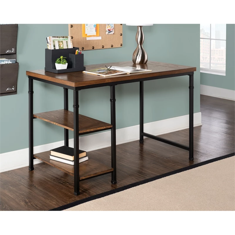 Discount π Linon Austin Wood And Metal Desk In Brown π 5 Discount π Linon Austin Wood And Metal Desk In Brown π - Image 5