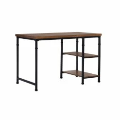 Discount 👏 Linon Austin Wood And Metal Desk In Brown 😍