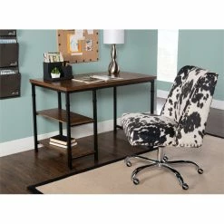 Discount π Linon Austin Wood And Metal Desk In Brown π 13 Discount π Linon Austin Wood And Metal Desk In Brown π -Cheap Executive Store 638346 4 L