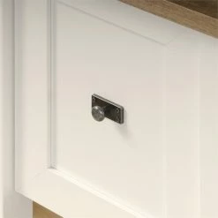 Best Sale 🎁 Sauder Cottage Road Wood Computer Desk In Soft White ❤️ -Cheap Executive Store 657370 7 L